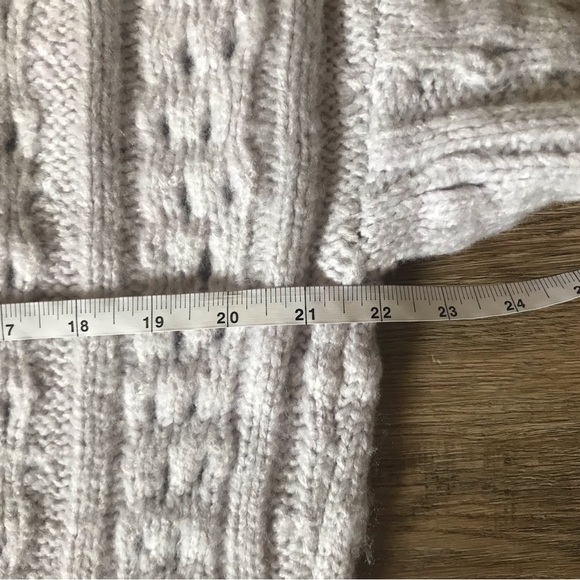 Topshop Knitted Textured Cable Jumper in Lilac - UK S / US 4-6 - NWT - Picture 6 of 10